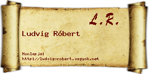Ludvig Róbert névjegykártya