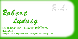 robert ludvig business card